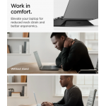 SPIGEN SGP UNIVERSAL Slim Fold Laptop βάση αλουμινίου για Noteboos, laptops εώς 15.6", LD201-S4 - ΜΑΥΡΟ - AMP10404